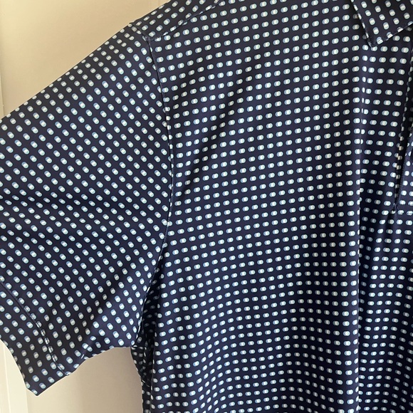 Mizzen+Main Blue and White Polo Shirt - Picture 4 of 4